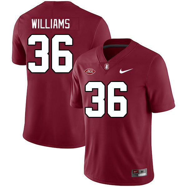 Men #36 Tre Williams Stanford Cardinal 2024 ACC Conference College Football Jerseys Stitched-Cardina